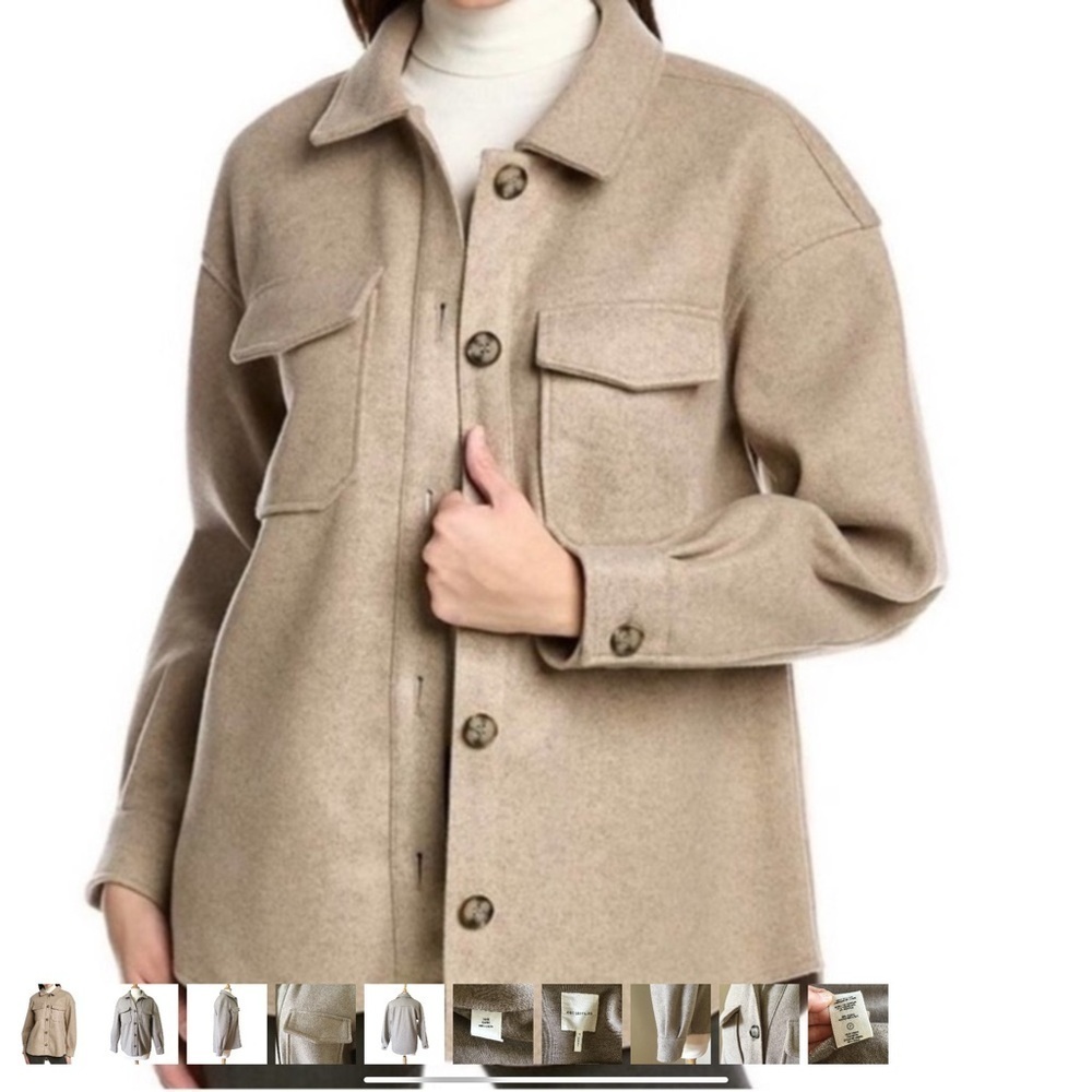 Avec Les Filles Jacket Shacket Anthropologie Button Front Oversized
